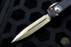 Microtech Ultratech OTF Knife- Black Handle- Bronzed Full Serrated Blade 122-15