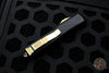 Microtech Ultratech OTF Knife- Black Handle- Bronzed Full Serrated Blade 122-15