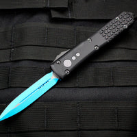 Microtech Ultratech OTF Knife- Jedi Knight- Double Edge- Blue Blade 122-1 JK