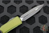 Microtech Ultratech OTF Knife- Double Edge- OD Green Handle- Black Plain Edge 122-1 OD