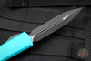 Microtech Ultratech OTF Knife- Double Edge- Turquoise Handle- Black Blade 122-1 TQ