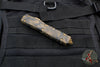 Microtech Ultratech OTF Knife- Double Edge- Coyote Camo Handle- Coyote Camo Full Serrated Blade 122-3 CCS