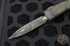 Microtech Ultratech OTF Knife- Double Edge- Olive Camo- Olive Camo Full Serrated Blade 122-3 OCS