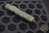 Microtech Ultratech OTF Knife- Double Edge- Olive Camo- Olive Camo Full Serrated Blade 122-3 OCS