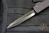 Microtech Ultratech Delta Double Edge Frag Shadow Full Serrated Black with Black DLC HW Nickel Boron Internals 122-3UT-DSH
