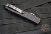 Microtech Ultratech Delta Double Edge Frag Shadow Full Serrated Black with Black DLC HW Nickel Boron Internals 122-3UT-DSH