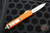 Microtech Ultratech OTF Knife- Double Edge- Orange With Satin Blade 122-4 OR