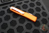 Microtech Ultratech OTF Knife- Double Edge- Orange With Satin Blade 122-4 OR