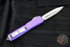 Microtech Ultratech OTF Knife- Double Edge- Purple With Satin Blade 122-4 PU