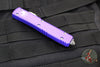 Microtech Ultratech OTF Knife- Double Edge- Purple With Satin Blade 122-4 PU