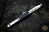 Microtech Ultratech Black Double Edge OTF Knife Satin Part Serrated Blade 122-5
