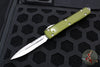 Microtech Ultratech OD Green D/E OTF Knife Satin Part Serrated Blade 122-5 OD