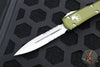 Microtech Ultratech OD Green D/E OTF Knife Satin Part Serrated Blade 122-5 OD