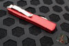 Microtech Ultratech OTF Knife- Double Edge- Red Handle- Satin Part Serrated Blade 122-5 RD