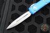 Microtech Ultratech OTF Knife- Double Edge- Blue With Satin Full Serrated Blade 122-6 BL