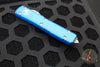 Microtech Ultratech OTF Knife- Double Edge- Blue With Satin Full Serrated Blade 122-6 BL