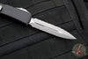 Microtech Ultratech OTF Knife- Double Edge- Black Handle- Apocalyptic Double Full Serrated Blade 122-D12 AP