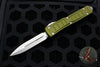 Microtech Ultratech II- Stepped Chassis- OTF Knife- Double Edge- OD Green With Stonewash Plain Edge Blade 122II-10 ODS