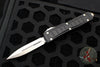 Microtech Ultratech II- Stepped Chassis- Black Double Edge OTF Knife Stonewash Plain Edge Blade 122II-10 S