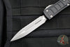 Microtech Ultratech II OTF Knife- Stepped Chassis- Double Edge- Black Handle- Apocalyptic Full Serrated Edge Blade 122II-12 APS