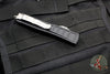 Microtech Ultratech II OTF Knife- Stepped Chassis- Double Edge- Black Handle- Apocalyptic Full Serrated Edge Blade 122II-12 APS