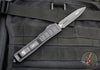 Microtech Ultratech II OTF Knife- Stepped Chassis- Double Edge- Tactical- Black Double Full Serrated Blade 122II-D3 TS