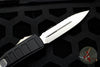 Microtech Ultratech II- Stepped Chassis- Black Double Edge OTF Knife Stonewash Full Serrated Blade 122II-12 S