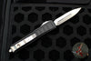 Microtech Ultratech II- Stepped Chassis- Black Double Edge OTF Knife Satin Plain Edge Blade 122II-4 S