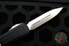 Microtech Ultratech II- Stepped Chassis- Black Double Edge OTF Knife Satin Plain Edge Blade 122II-4 S