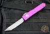 Microtech Ultratech OTF Knife- Tanto Edge- Violet Handle- Apocalyptic Blade 123-10 APVI