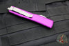 Microtech Ultratech OTF Knife- Tanto Edge- Violet Handle- Apocalyptic Blade 123-10 APVI