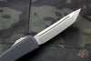 Microtech Ultratech OTF Knife- Tanto Edge- Black Handle- Stonewash Blade 123-10