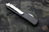 Microtech Ultratech OTF Knife- Tanto Edge- Black Handle- Stonewash Blade 123-10