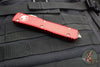 Microtech Ultratech OTF Knife- Tanto Edge- Red Handle- Bronzed Apocalyptic Blade 123-13 APRD