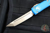 Microtech Ultratech OTF Knife- Tanto Edge- Blue Handle- Bronzed Finished Blade 123-13 BL