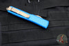 Microtech Ultratech OTF Knife- Tanto Edge- Blue Handle- Bronzed Finished Blade 123-13 BL