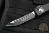 Microtech Ultratech OTF Knife- Tanto Edge- Tactical- Black Handle- Black Blade and Hardware 123-1 T