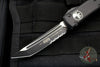 Microtech Ultratech OTF Knife- Tactical- Black Handle- Black Part Serrated Blade 123-2 T