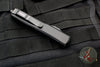 Microtech Ultratech OTF Knife- Tactical- Black Handle- Black Part Serrated Blade 123-2 T
