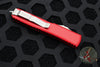 Microtech Ultratech OTF Knife- Tanto Edge- Red Handle With Satin Blade 123-4 RD
