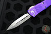 Microtech Troodon OTF knife- Double Edge- Purple Handle- Stonewash Blade 138-10 PU