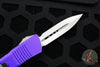 Microtech Troodon OTF knife- Double Edge- Purple Handle- Stonewash Blade 138-10 PU