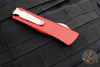 Microtech Troodon OTF Knife- Double Edge- Red Handle- Stonewash Blade 138-10 RD