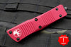Microtech Troodon RED Double Edge OTF knife with Black Blade 138-1 RD