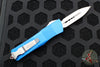 Microtech Troodon OTF knife- Double Edge- Blue With with Satin Blade 138-4 BL