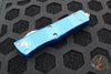 Microtech Troodon OTF knife- Double Edge- Blue With with Satin Blade 138-4 BL