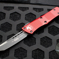 Microtech Troodon Tanto Edge OTF knife Red with Black Blade 140-1 RD