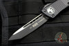 Microtech Troodon Tactical Tanto Edge OTF knife Black with Black Plain Edge Blade 140-1 T