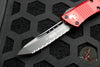 Microtech Troodon Tanto Edge OTF knife Red with Black Full Serrated Edge Blade 140-3 RD