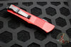 Microtech Troodon Tanto Edge OTF knife Red with Black Full Serrated Edge Blade 140-3 RD